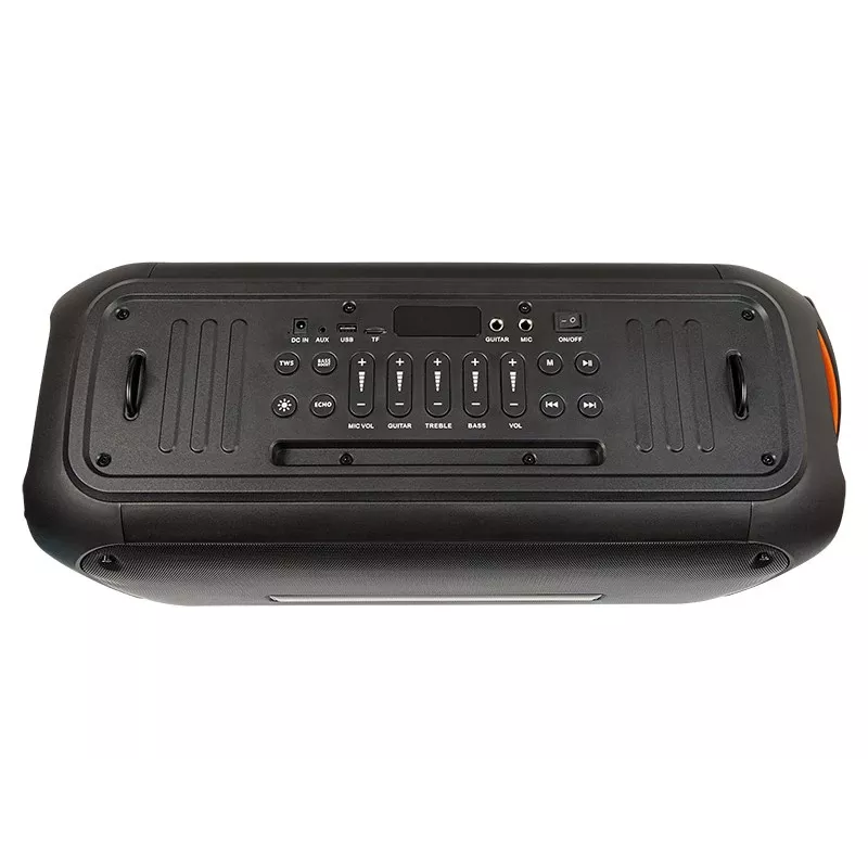 Nešiojamas mono Bluetooth garsiakalbis BLOW 30-392# – 6000 mAh baterija, 6,5 W RMS, Bluetooth 5.0, MicroSD, AUX, Micro-USB, 2 garsiakalbiai, juodas