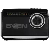 Nešiojamas garsiakalbis SVEN SRP-155, juodas (3W, Bluetooth, FM/AM/SW, USB, microSD, žibintuvėlis, baterija)