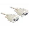 Serijinis kabelis DeLOCK 84250 pilkas 5m Sub-D9