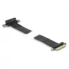 DeLOCK Riser kortelė PCI Express x4 (vyriška) į x4 lizdą 90° kampu su 60 cm kabeliu