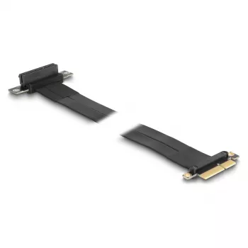DeLOCK Riser kortelė PCI Express x4 (vyriška) į x4 lizdą 90° kampu su 60 cm kabeliu