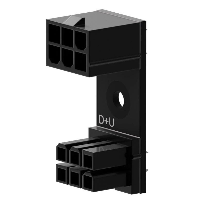 6 kontaktų PCIe 180° adapteris D+U, Singularity SC-A-PCIE6-DU
