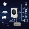 Qoltec hibridinis inverteris saulės sistemoms Off-Grid 4kVA 4kW 120A MPPT LCD Wi-Fi BMS Sinus