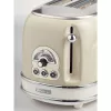 Ariete 155 Design 2 plyšių skrudintuvas su sumuštinių narveliais, 6 skrudinimo lygiai, 810 W, nerūdijančio plieno korpusas, išimamas trupinių padėklas, pastelinė smėlio spalva