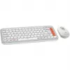 Pelių ir klaviatūrų rinkinys Logitech POP Icon Combo Bluetooth QWERTZ Šveicariškas Oranžinis Baltas