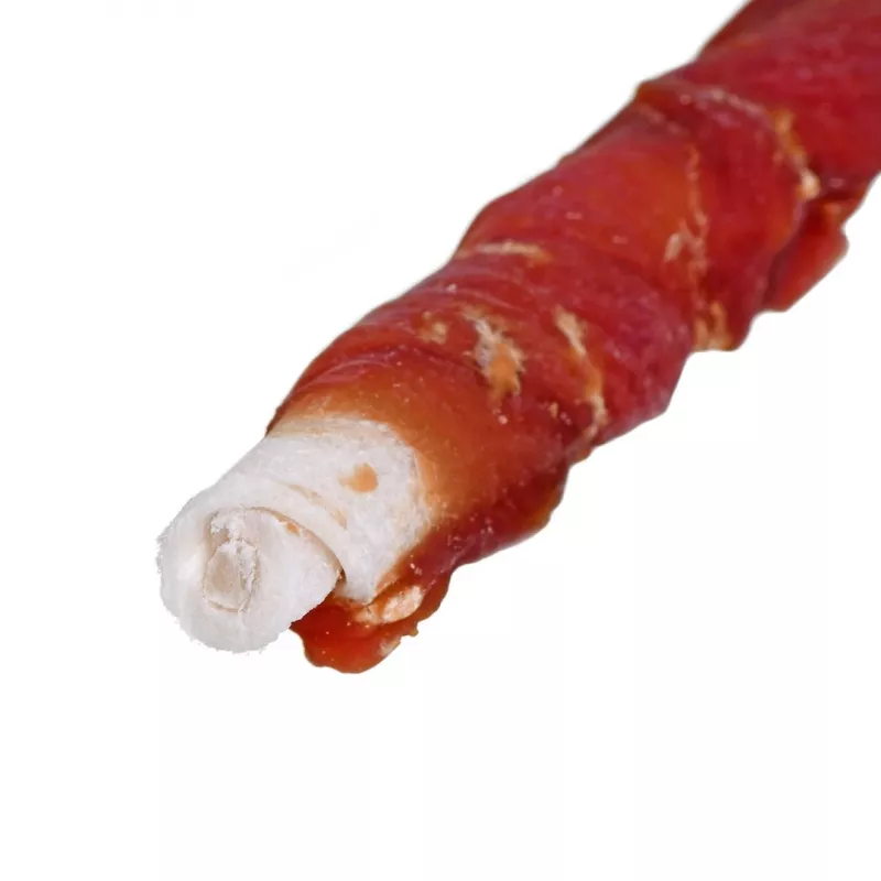 Šunų skanėstai PETITTO Duck Kebab 500 g — minkšti mokymo kąsneliai su antiena