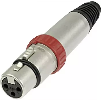 Neutrik XLR jungties lizdas, tiesus, 3 kontaktai, sidabrinis NC3FXS (1 vnt.)