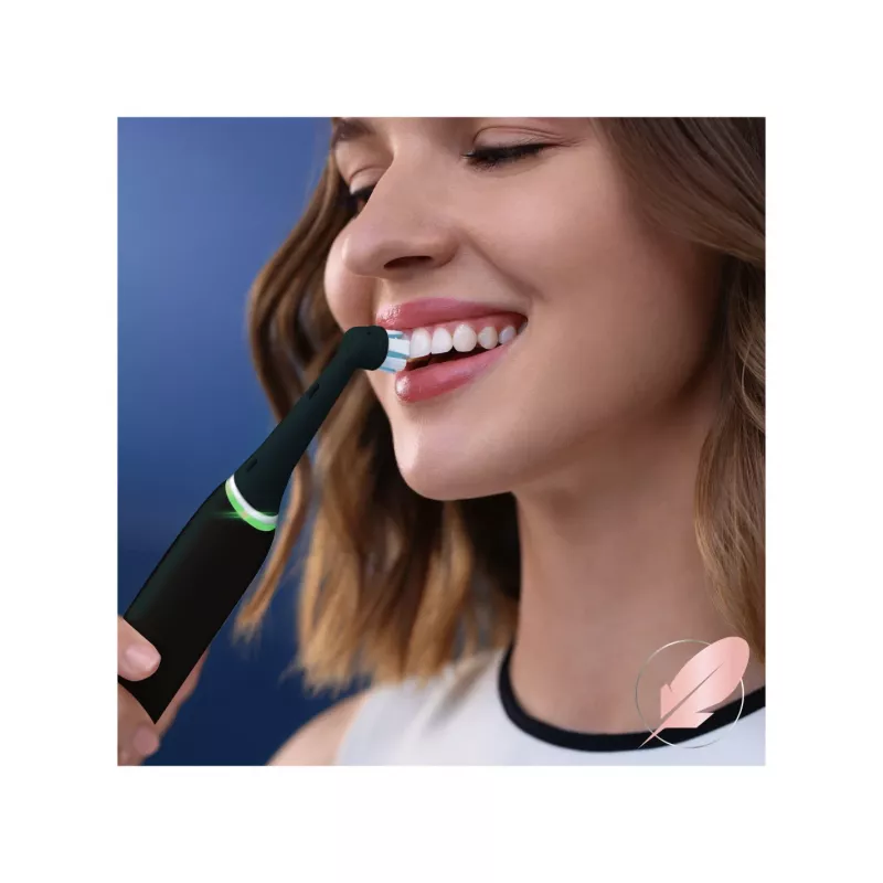 Šepetėlių galvutės Oral-B iO Gentle Care — 4 vnt., juodos, keičiamos