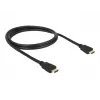 HDMI kabelis DeLOCK 84752 1 m, A tipo kištukas–kištukas, juodas