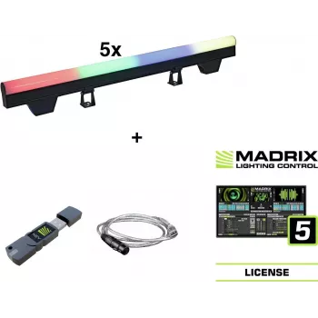 LED vamzdis EUROLITE PT-100/32 Pixel DMX su Madrix programine įranga