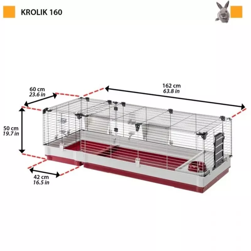FERPLAST Krolik 160 – Narvukas triušiui