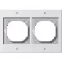 Gira TX_44 balta sieninė plokštė – termoplastikas, klasikinis dizainas, 110×157×16,3 mm