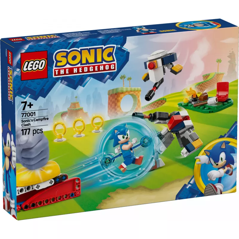 Konstruktorius LEGO Sonic the Hedgehog 77001 Stovyklavietės susirėmimas, 177 dalių, 1 minifigūrėlė, nuo 7 metų