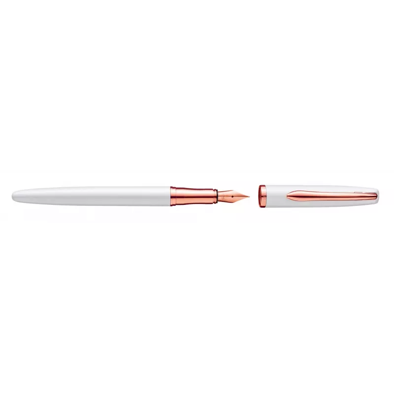 Parker stiliaus rašiklis Pelikan Jazz Noble Elegance P36 Gold Pearl White, kasetinė sistema