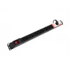 ARMAC MULTI M12/10A 19 colių vertikalus maitinimo skirstytuvas 12x230V, 3 m laidas, juodas