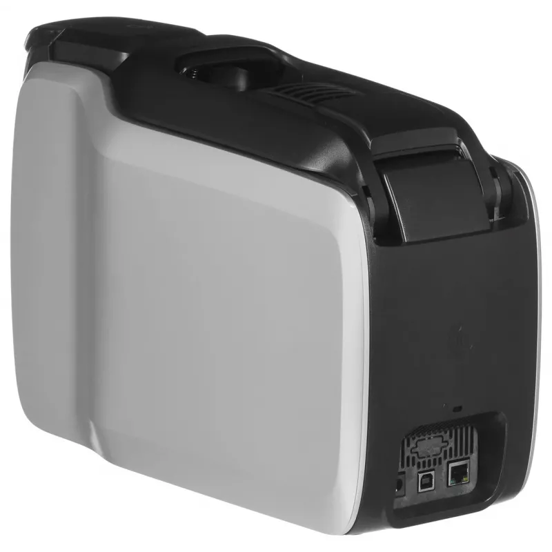 Kortelių spausdintuvas Zebra ZC300 – sublimacinis/terminis, 300x300 DPI, LCD, 100 kortelių padavimas, Ethernet, sidabrinis/juodas
