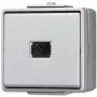 JUNG 633 W Elektrinis jungiklis mygtukinis baltas (633W)