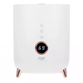 Ultragarsinis drėkintuvas Adler AD 7972 — 4 L bakas, 300 ml/h, iki 35 m², 23 W, baltas