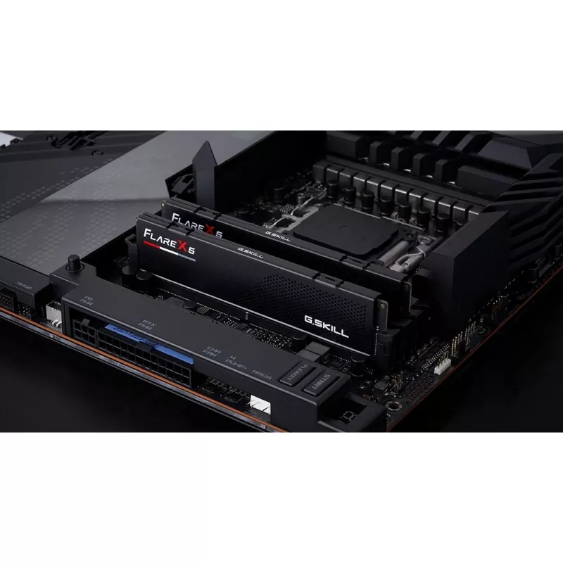 G.SKILL Flare X5 DDR5 64GB (2x32GB) 6000MHz CL30 atminties rinkinys su šilumos sklaidytuvu ir AMD EXPO palaikymu