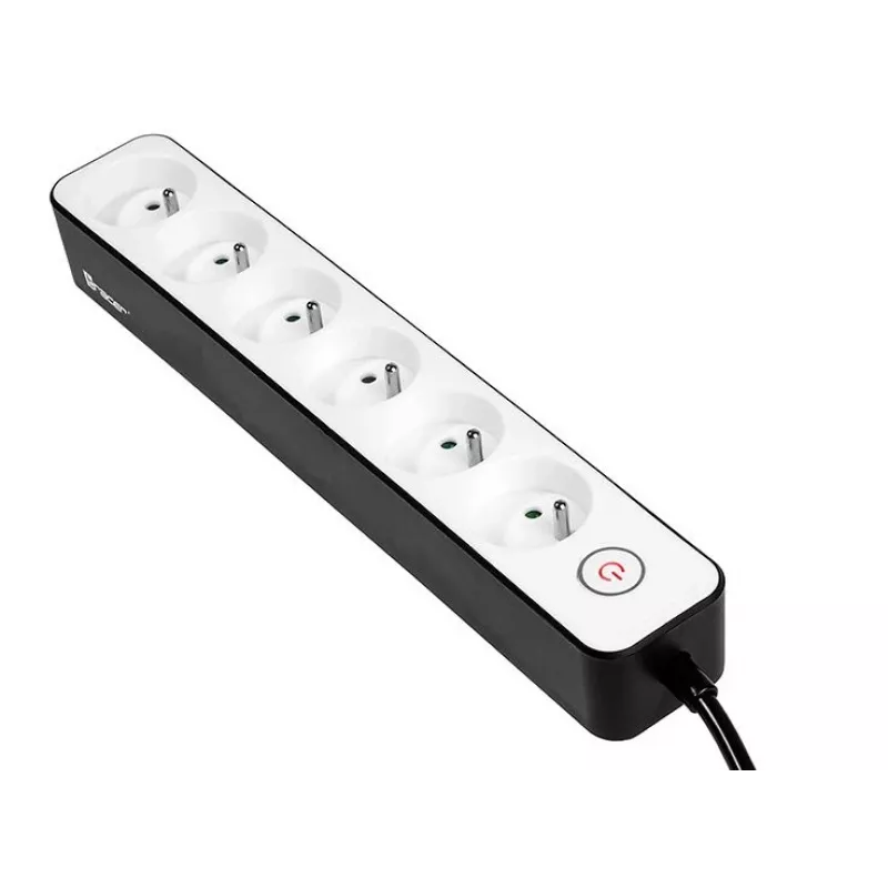 TRACER Power Strip Zebra 1,5 m 6 lizdų