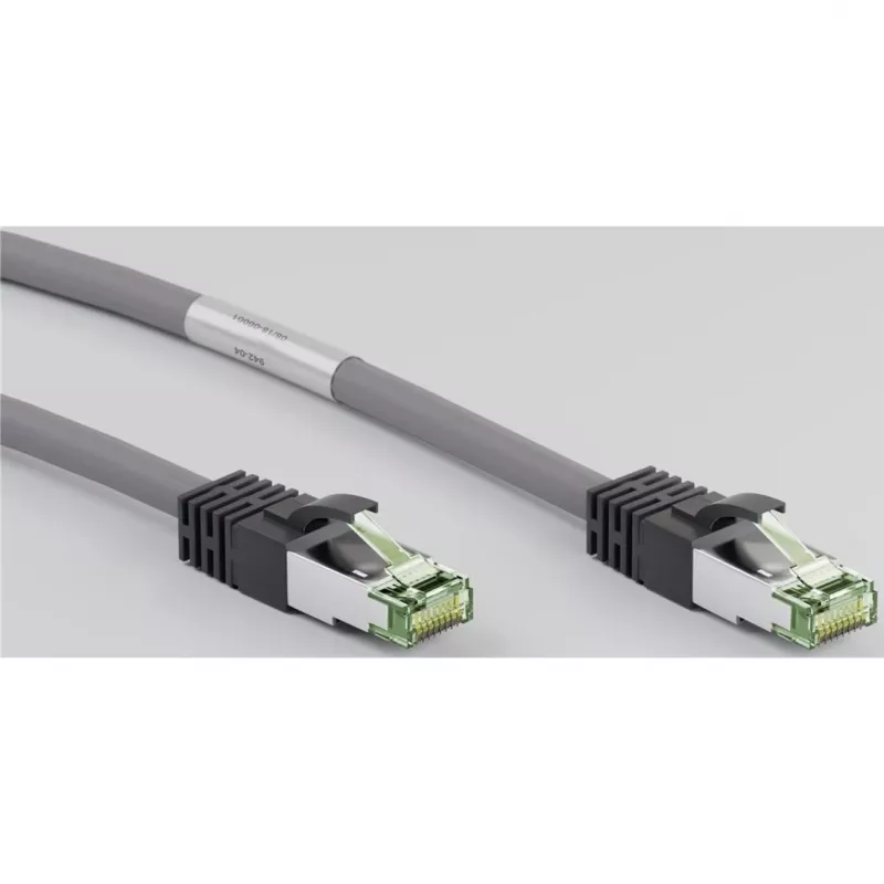 Goobay CAT 8.1 Patch Laidas, S/FTP (PiMF), Pilka, 0,5 m - LSZH Halogen-Free, Varis AWG 24 (55135)