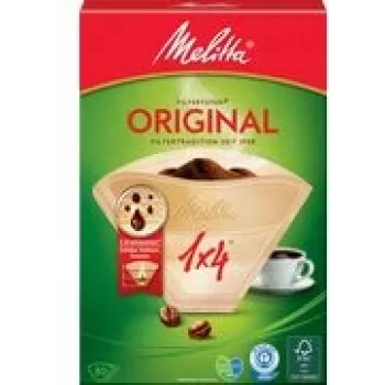 Melitta Aroma-Filtertüten 1x4 kavos filtrai, rudi, 1x4 dydžio