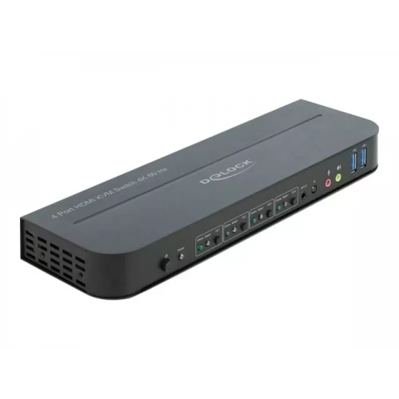 KVM jungiklis DeLOCK 11483 Juodas
