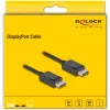 DisplayPort kabelis DeLOCK 81174 1 m juodas DisplayPort į DisplayPort