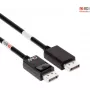 CLUB3D DisplayPort 2.1 dvipusis VESA DP80 sertifikuotas kabelis 4K240Hz, 8K60Hz arba 10K30Hz M/M 1,2 m