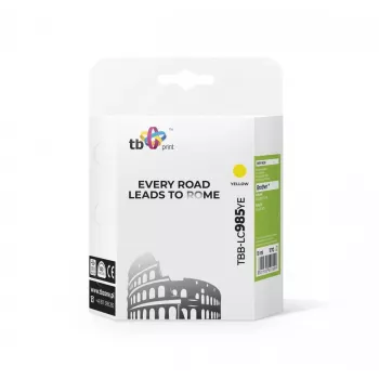 Rašalo kasetė TB Kompat. S Brother LC 985 YE 100% N