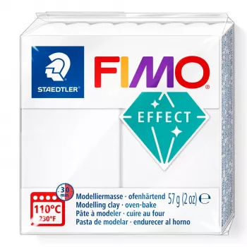 Modeliavimo molis FIMO effect baltas permatomas 8010-014