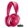 Ausinės STEELSERIES Arctis Nova 7X Wireless Gen 2 – belaidės, Bluetooth, uždengiančios ausis, lankelis ant galvos, 20–20000 Hz, 325 g, rausvai violetinė
