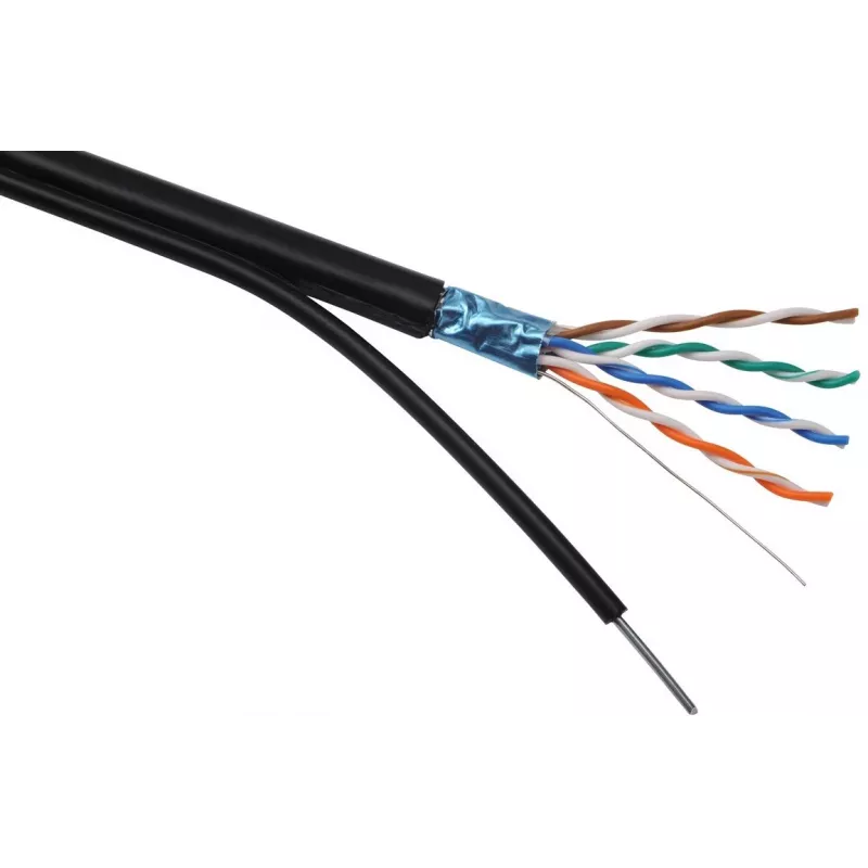 Tinklo kabelis Solarix SXKD-5E-FTP-PE-SAM RJ45 CAT5E 305 m juodas