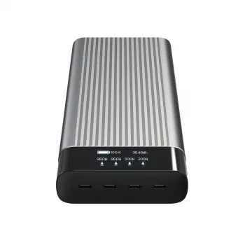 HYPER HJ245B Power Bank 27000 mAh Sidabrinis