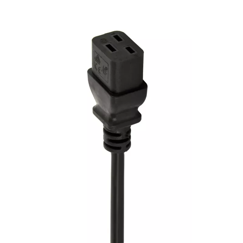 Gembird EG-PDU-10C132C19 1U stovo maitinimo skirstytuvas – 10x C13 lizdų, 16A C19 įvadas, 2 m laidas, 3500 W