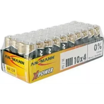 AA baterijos ANSMANN 5015681-888 1,5V pakuotė po 40 vnt. – šarminiai elementai