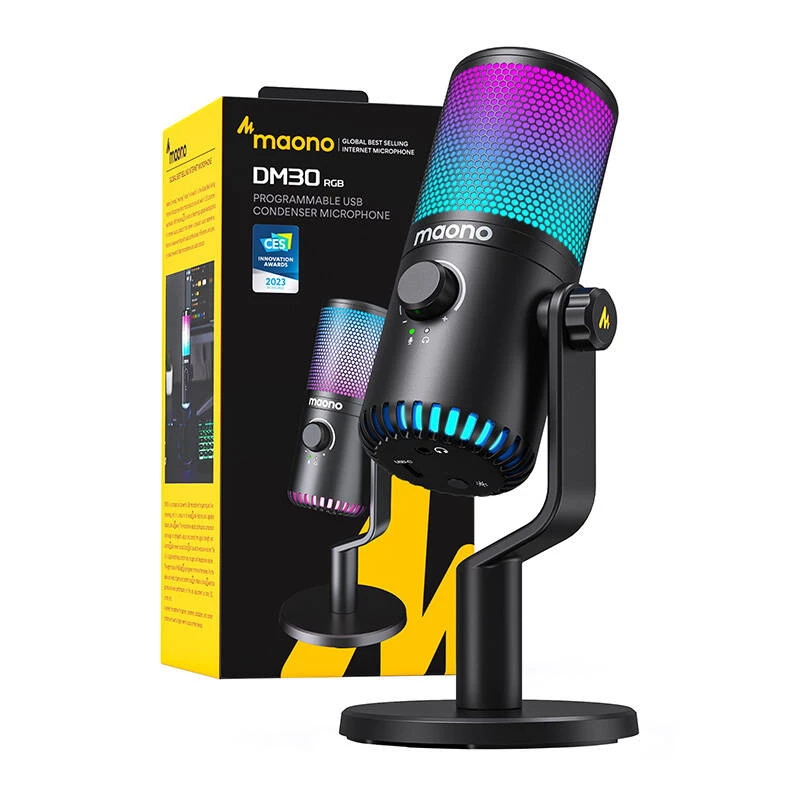 Žaidimų mikrofonas Maono DM30RGB