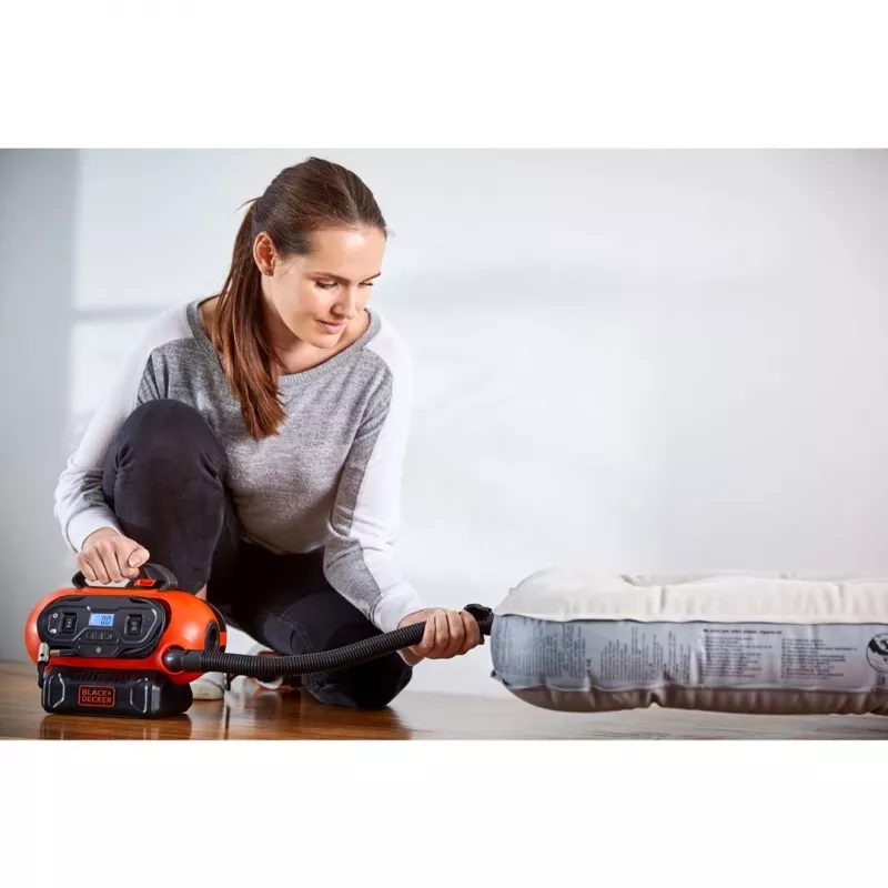 Black & Decker BDCINF18N-QS oro kompresorius 160 l/min AC / automobilinis cigarečių degtukas