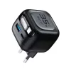 GaN kelioninis įkroviklis Havit UC250 A-EU 20V 1xUSB-C 0,7m juodas
