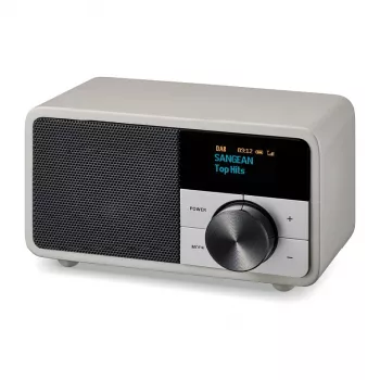 Stalinis radijo imtuvas Sangean DDR-7 Glacier Silver su skaitmeniniu imtuvu ir Bluetooth