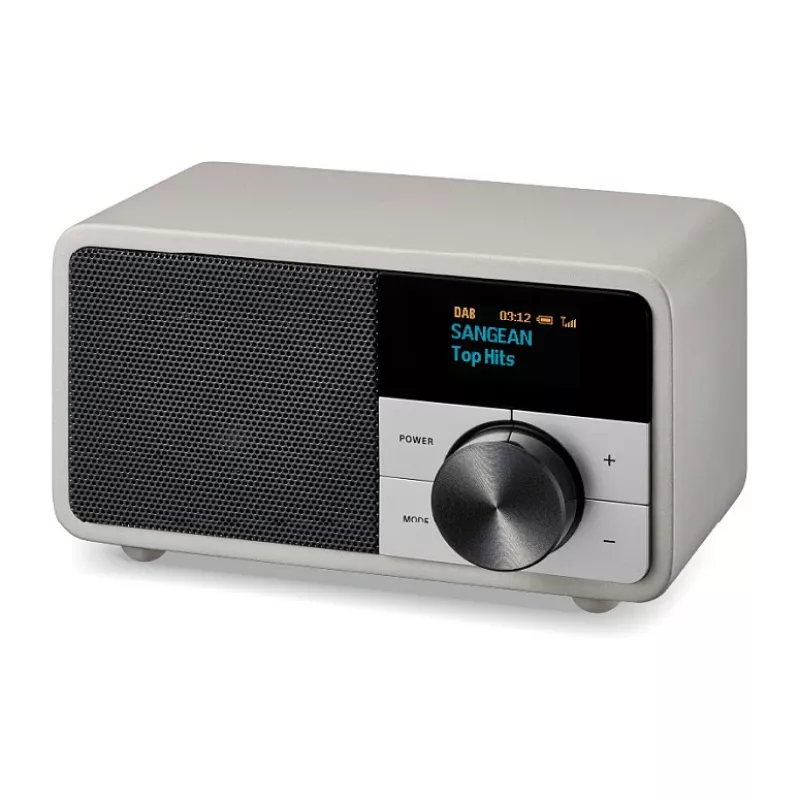 Stalinis radijo imtuvas Sangean DDR-7 Glacier Silver su skaitmeniniu imtuvu ir Bluetooth