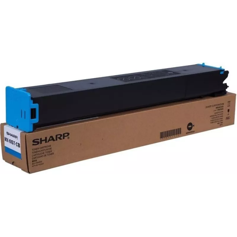 Sharp tonerio kasetė MX61GTCB mėlyna, skirta Sharp spausdintuvams