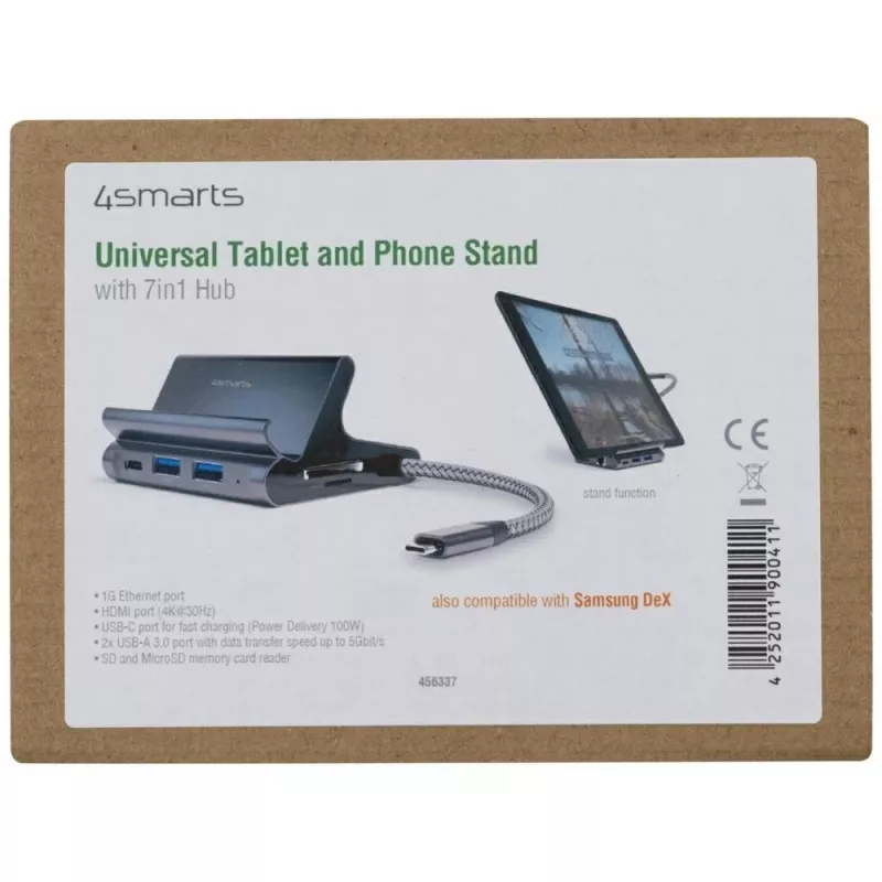 Laikiklis planšetei / išmaniajam telefonui 7in1 Dex HDMI/RJ45