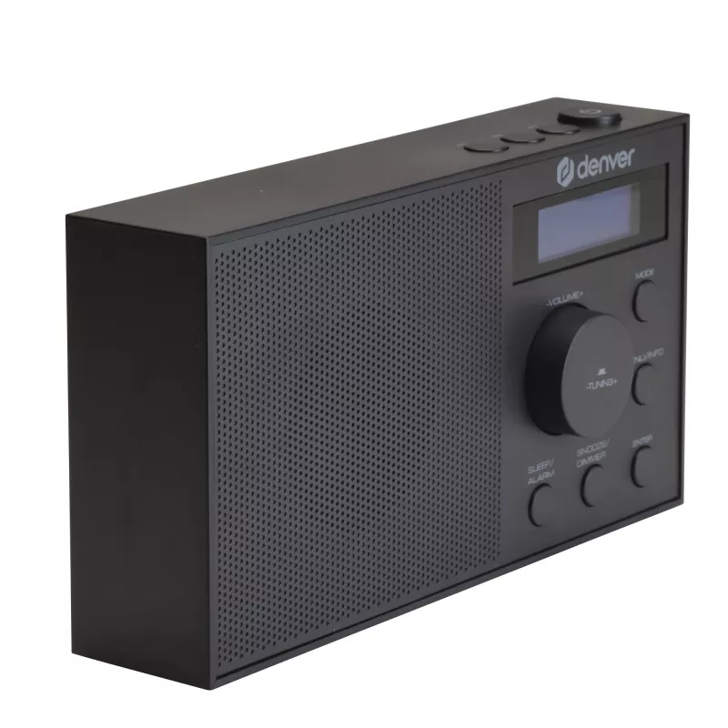 Radijas DENVER DAB-51B — DAB+/FM/AM kompaktiškas skaitmeninis radijas, juodas
