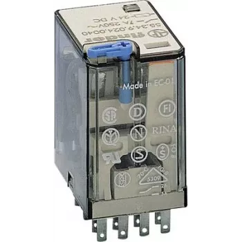 Miniatiūrinė kištukinė relė FINDER 55.34.9.024.0070 (553490240070)