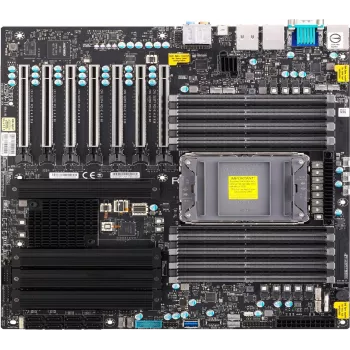 Super Micro SUPERMICRO X12SPA-TF - Pagrindinė plokštė - Extended ATX - LGA4188 lizdas - C621A mikroschemų rinkinys - USB-C Gen2, USB 3.2 Gen 1, USB 3.2 Gen 2, USB-C Gen 2x2 - 10 Gigabit LAN, Gigabit