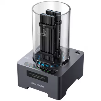 Dokavimo stotelė GrauGear M.2 NVMe SSD Station DM.2 Klone 20Gbit su ventiliatoriumi