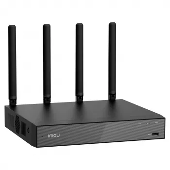 Tinklinis vaizdo registratorius IMOU N118W juodas – 18 kanalų, 4 kanalų atkūrimas, 3840×2160, dviejų juostų Wi‑Fi, SATA iki 16 TB