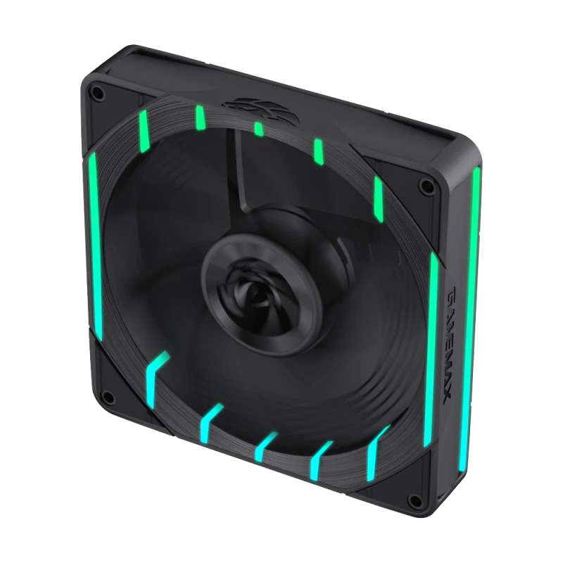 GAMEMAX TORNADO T12 ARGB-R 120mm korpuso ventiliatorius – juodas