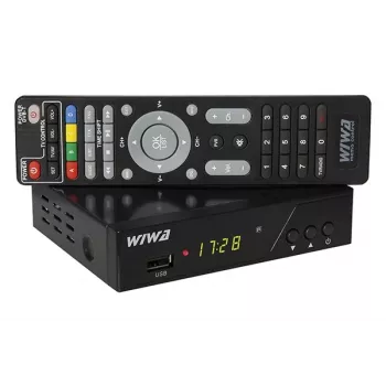 Skaitmeninis antžeminis TV imtuvas WIWA H.265 PRO DVB-T/DVB-T2 — Full HD, H.265, HDMI, SCART, USB, įrašymas
